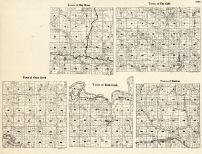 Dunn County - Hay River, Eua Galle, Otter Creek, Rock Creek, Stanton, Wisconsin State Atlas 1930c